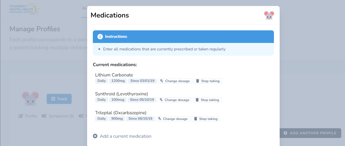 In the Toolkit set-up you can customize it with all of the medications ...