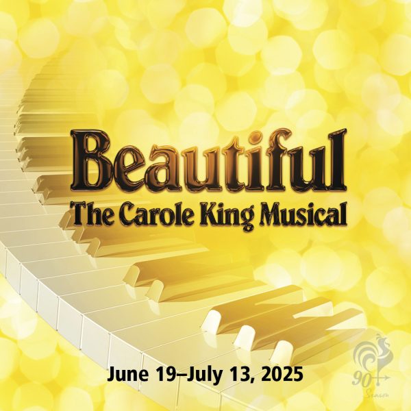 Piano keys on a yellow background