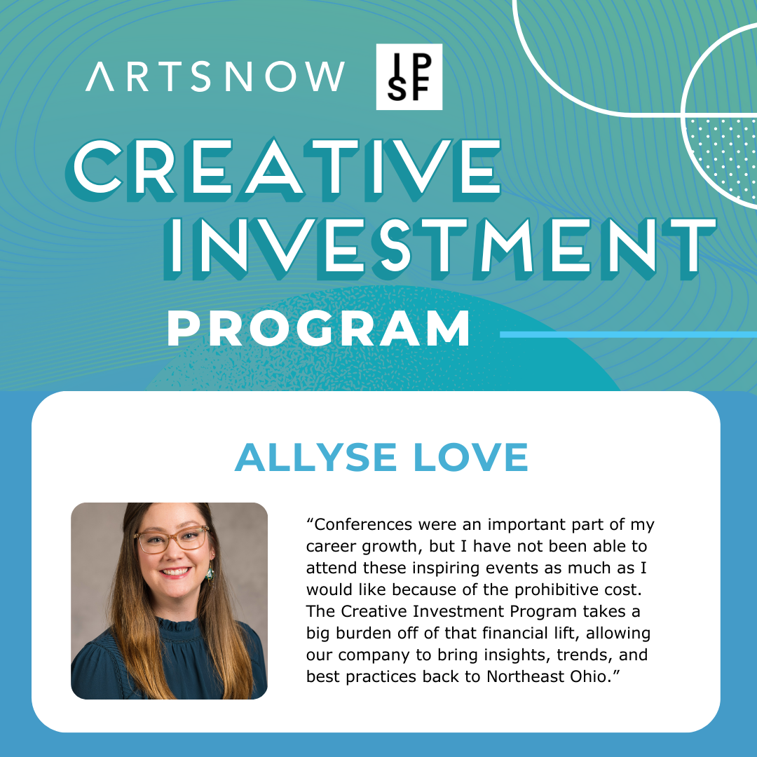 Blue graphic congratulating the 2024 Creative Investment Program recipients. 