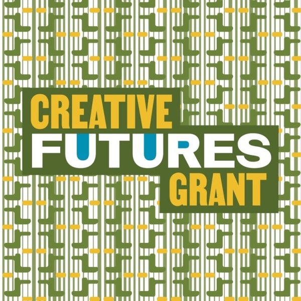Green, white and yellow graphic announcing a grant opportuity