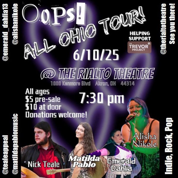 Black graphic with images of Nick Teale, Matilda Pablo, Emerald Dahlia, and Alisha Nikole