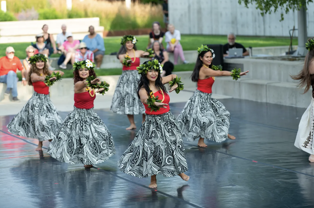 Dancers perform at the Heinz Poll Summer Dance Festival at the Akron Art Museum