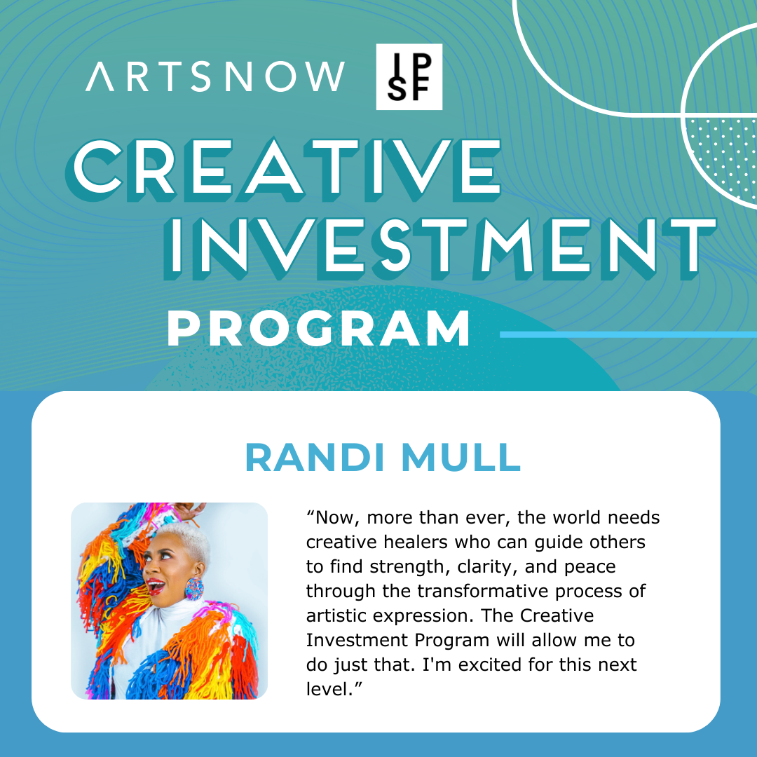 Blue graphic congratulating the 2024 Creative Investment Program recipients. 