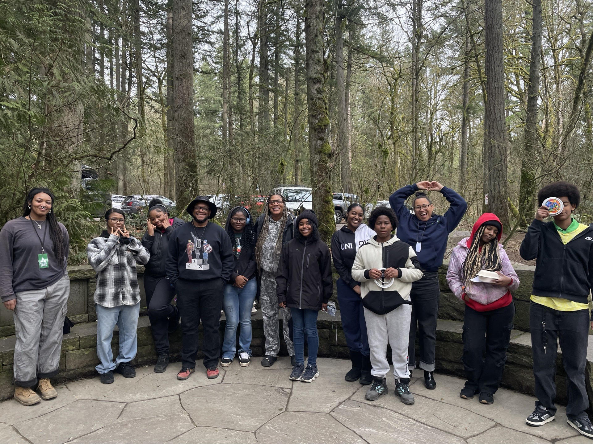 A large group of Blueprint students lined up, smiling for a photo.